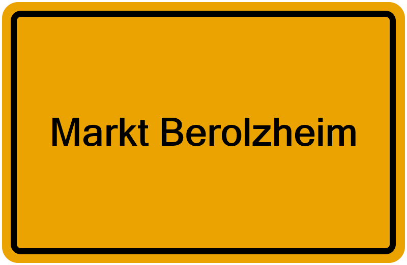 Handelsregisterauszug Markt Berolzheim